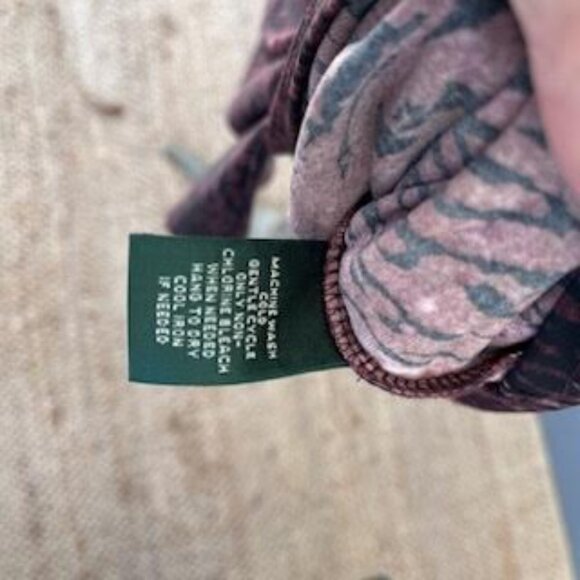 Lauren Ralph Lauren Stretch Jersey Knit Leopard Dress Print Size 10 Midi - Picture 11 of 12